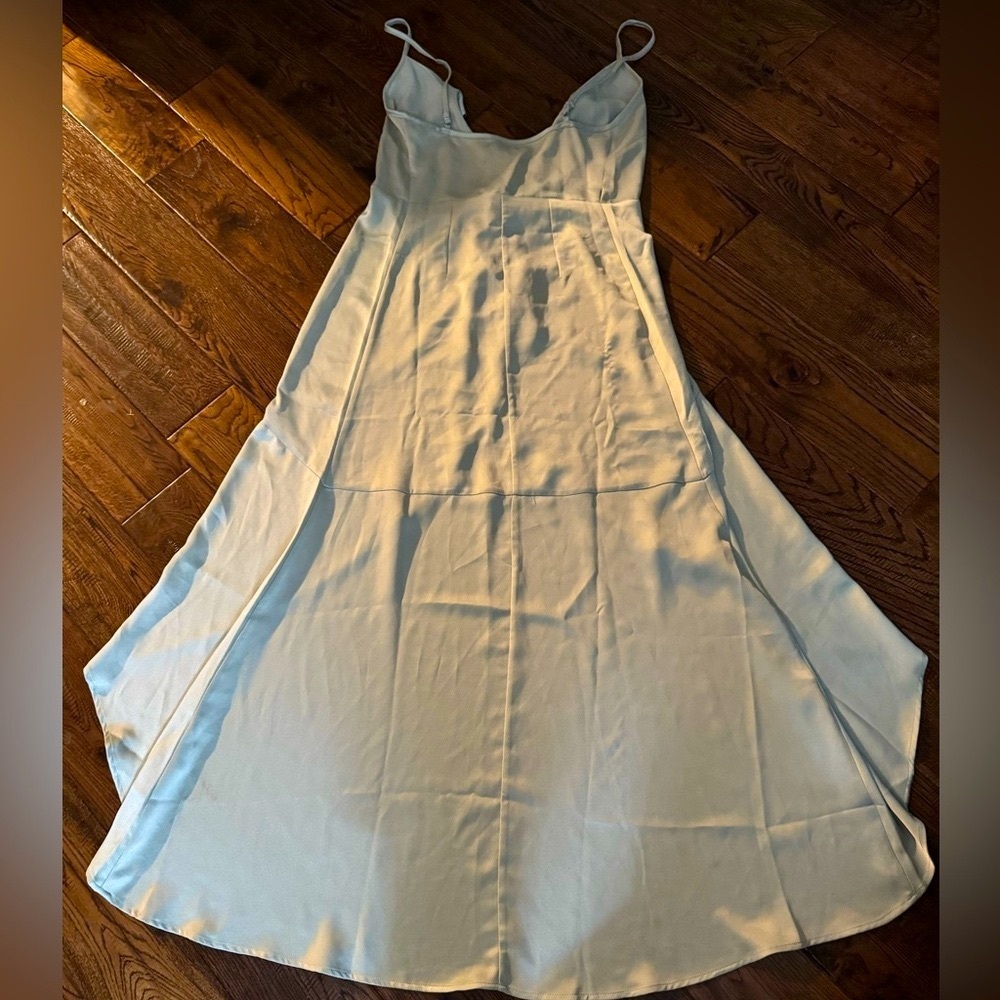 TFNC London Nina Maxi Bridesmaid Dress in Sage Green - Picture 2 of 5